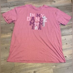 In my dance mom era graphic Tshirt XL pink new with tags